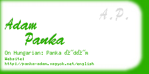 adam panka business card